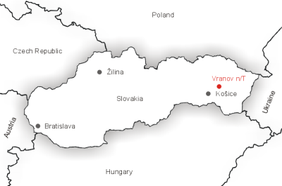 Mapa Slovensko